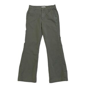 REVOLVE Outerknown Pants Bootcut Organic Cotton Olive Green Size 2